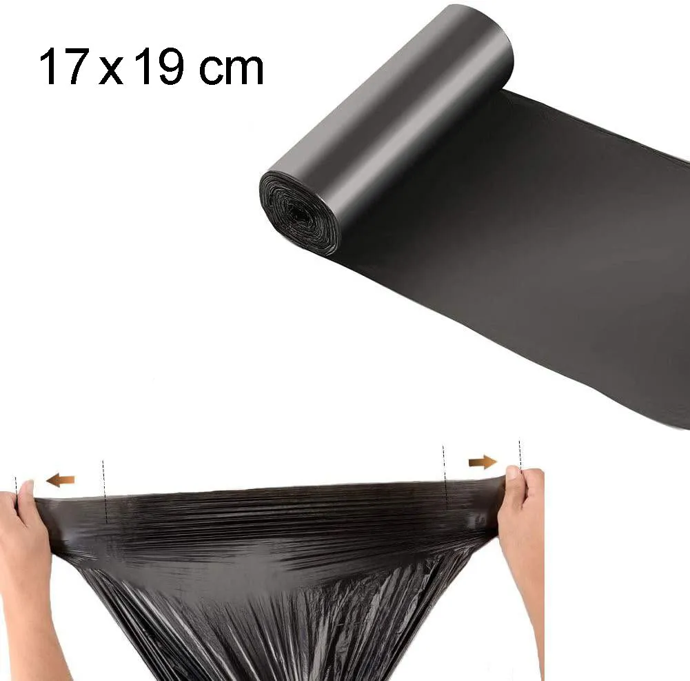 1574 Garbage Bags Small Size Black Colour (17 x 19)