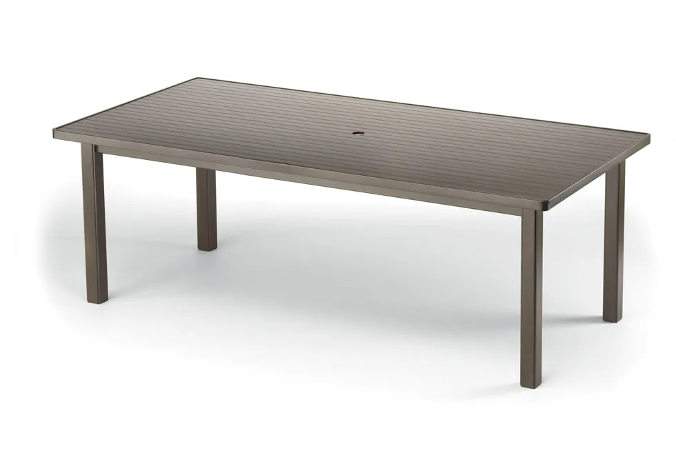 42" x 84" Rectangle Aluminum Slat Top Table