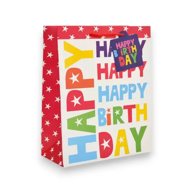 8-Pack Happy Birthday Gift Bags