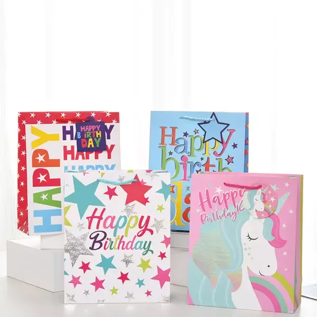 8-Pack Happy Birthday Gift Bags