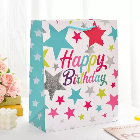 8-Pack Happy Birthday Gift Bags