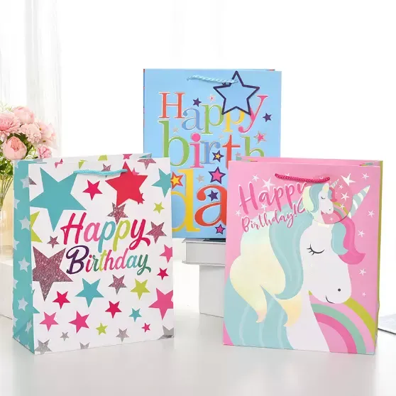 8-Pack Happy Birthday Gift Bags