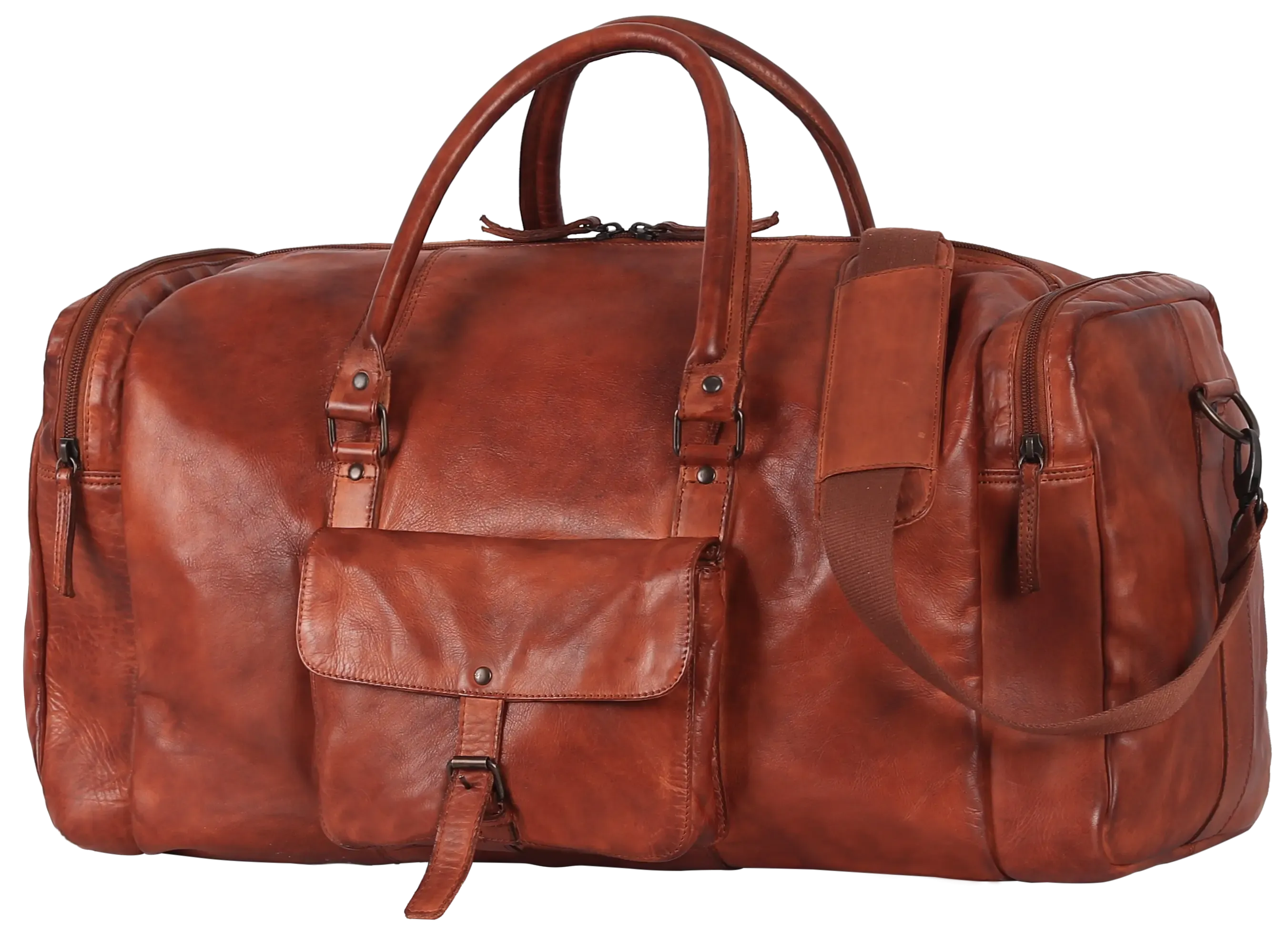 BOL/Open Road 5 Pocket Leather Duffle Bag