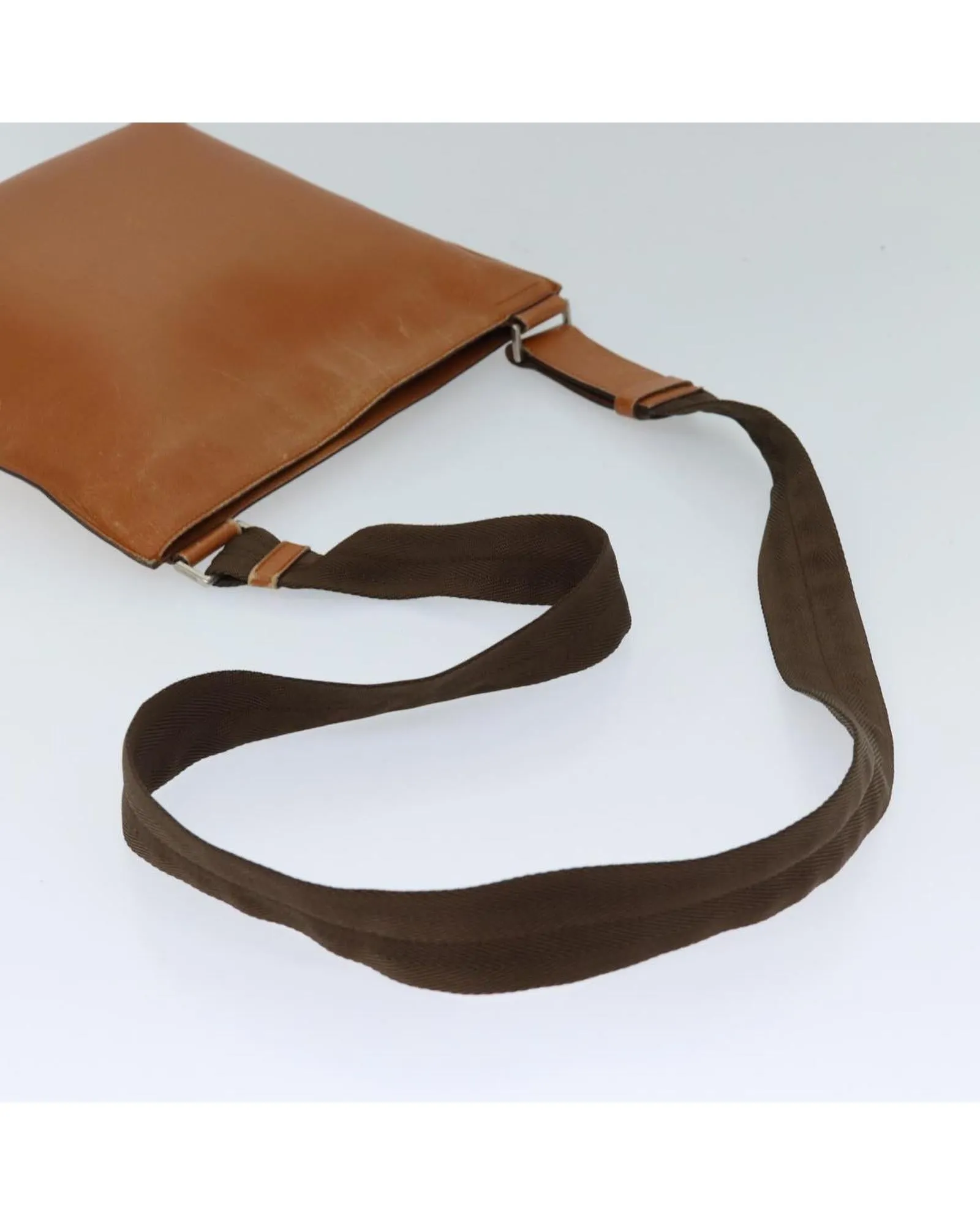 Brown Leather Prada Shoulder Bag