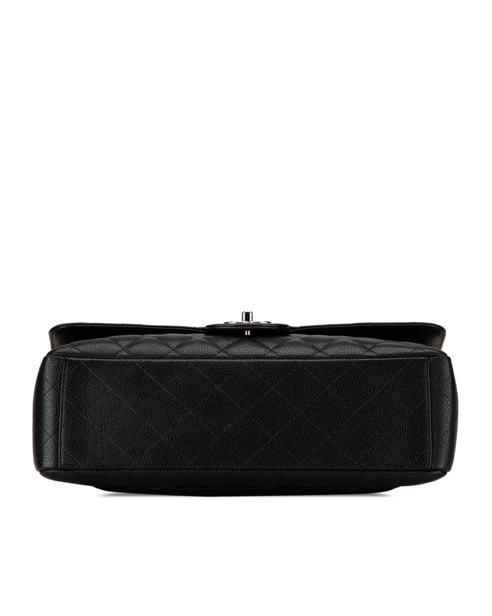 Chanel Classic Double Flap Black Caviar Leather Shoulder Bag