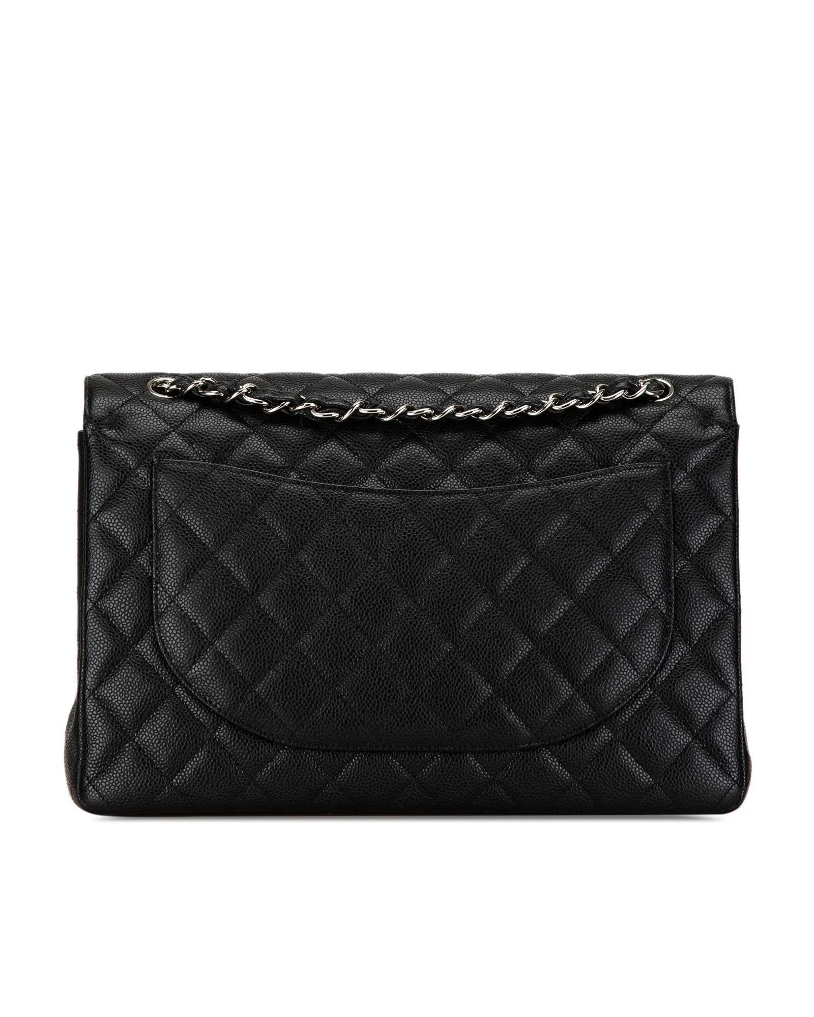 Chanel Classic Double Flap Black Caviar Leather Shoulder Bag