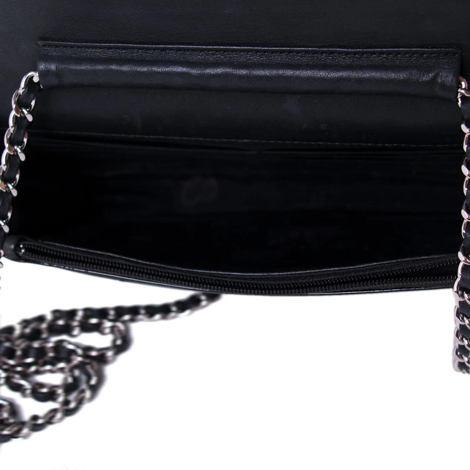 Chanel Patent Leather Wallet on Chain