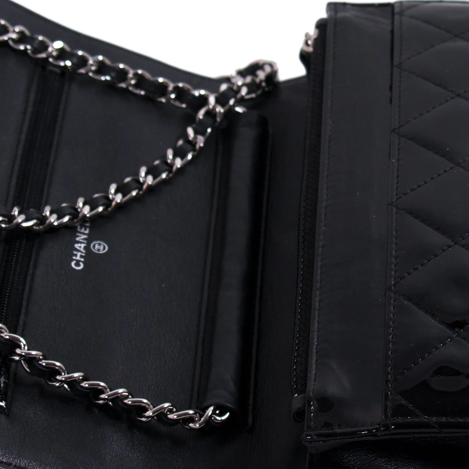 Chanel Patent Leather Wallet on Chain