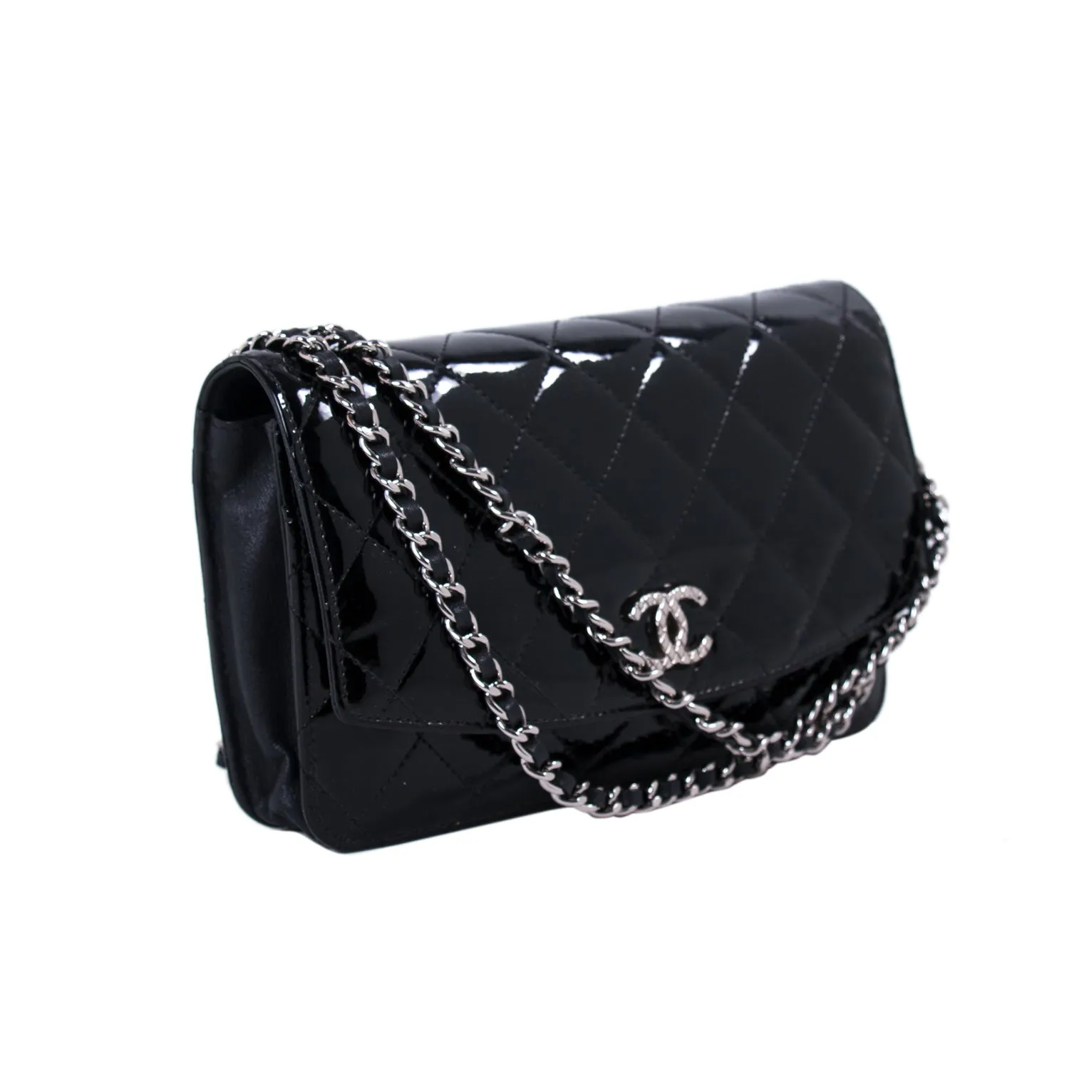 Chanel Patent Leather Wallet on Chain