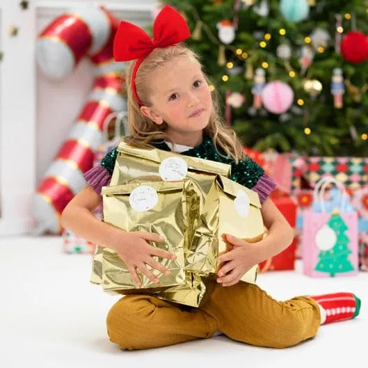 Christmas Gold Gift Bags