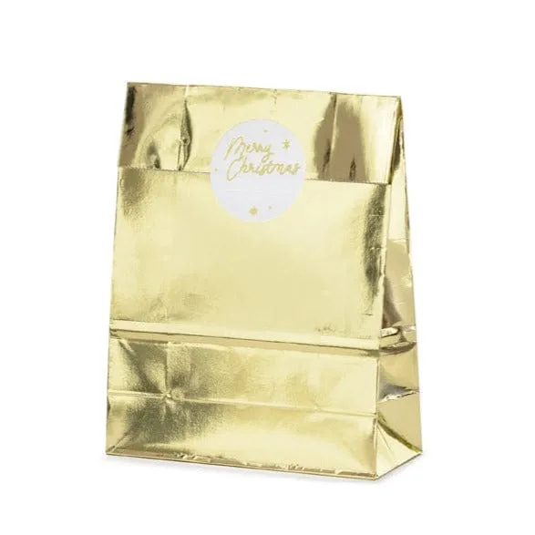 Christmas Gold Gift Bags