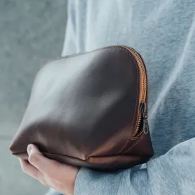 Clamshell Dopp Kit in Walnut