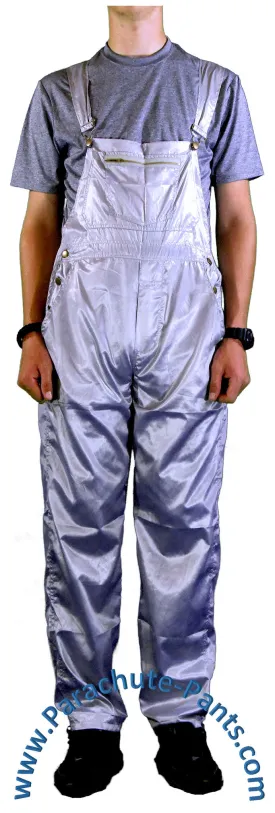 Countdown Light Grey Shiny Nylon Coveralls