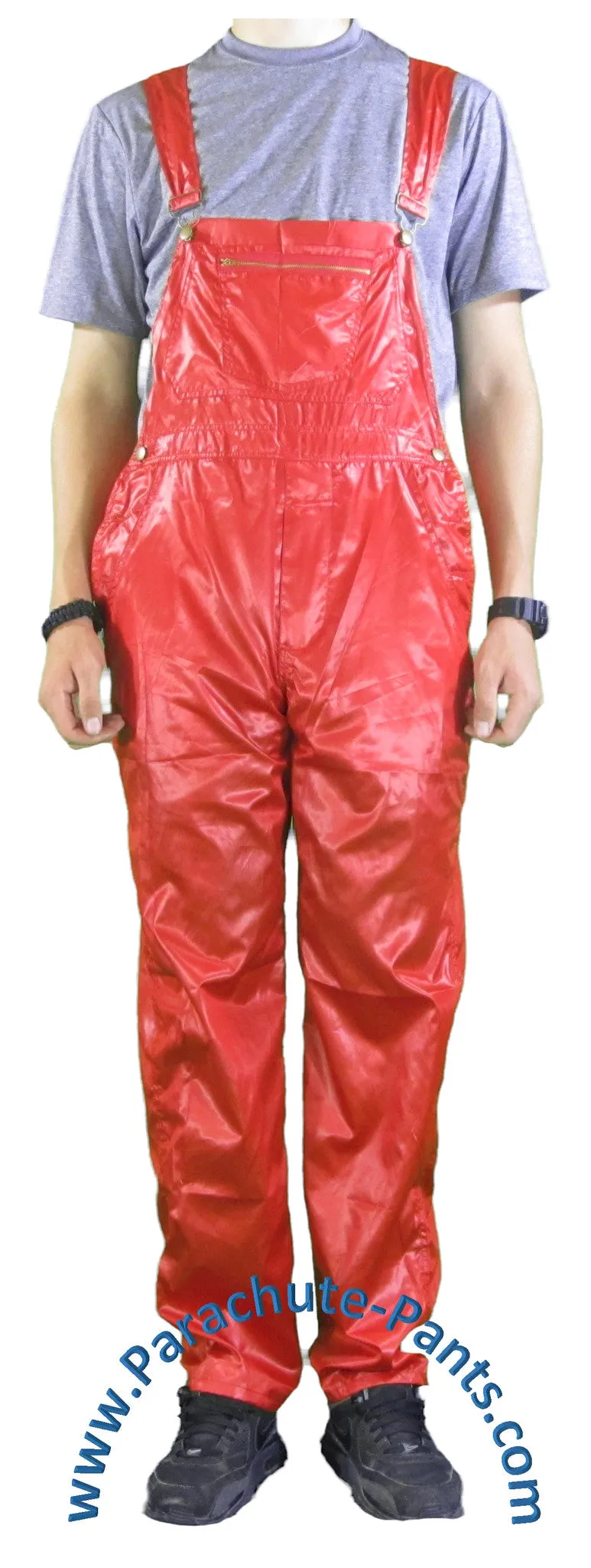 Countdown Red Shiny Nylon Coveralls