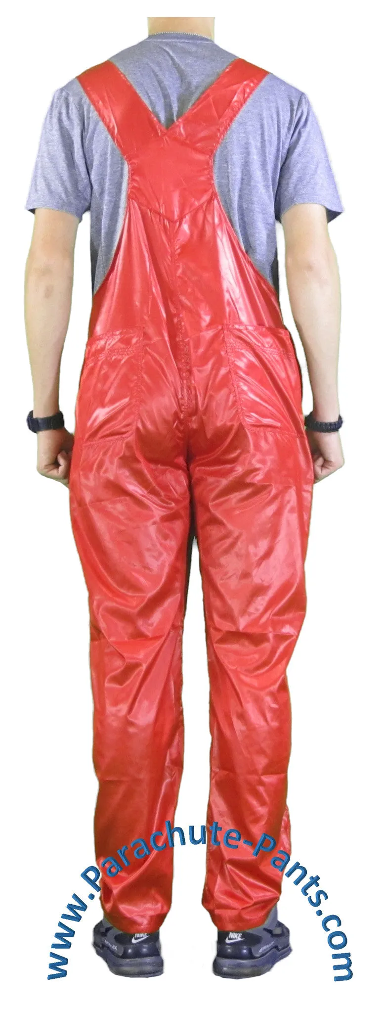 Countdown Red Shiny Nylon Coveralls