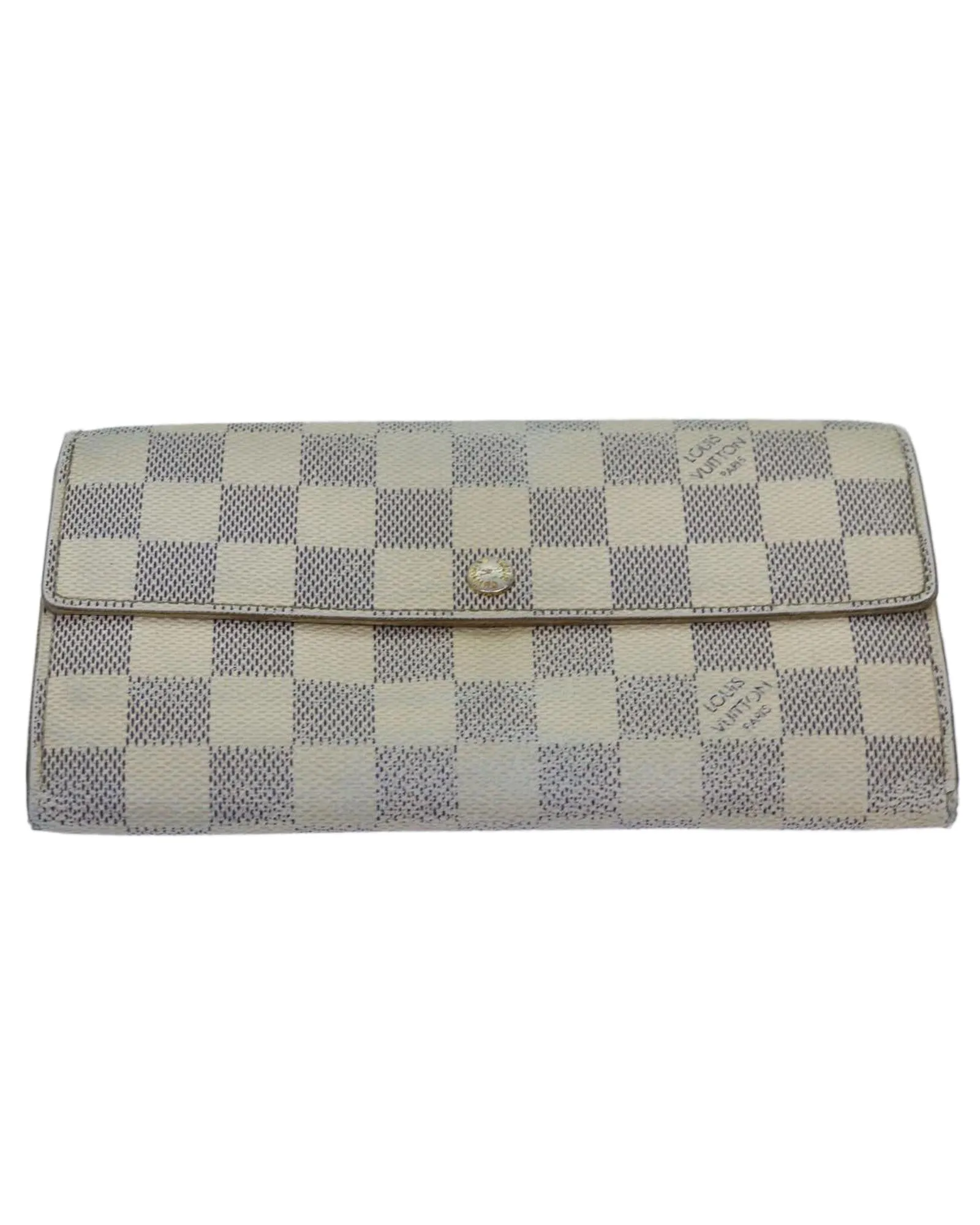 Damier Azur Canvas Coin Purse Wallet Set