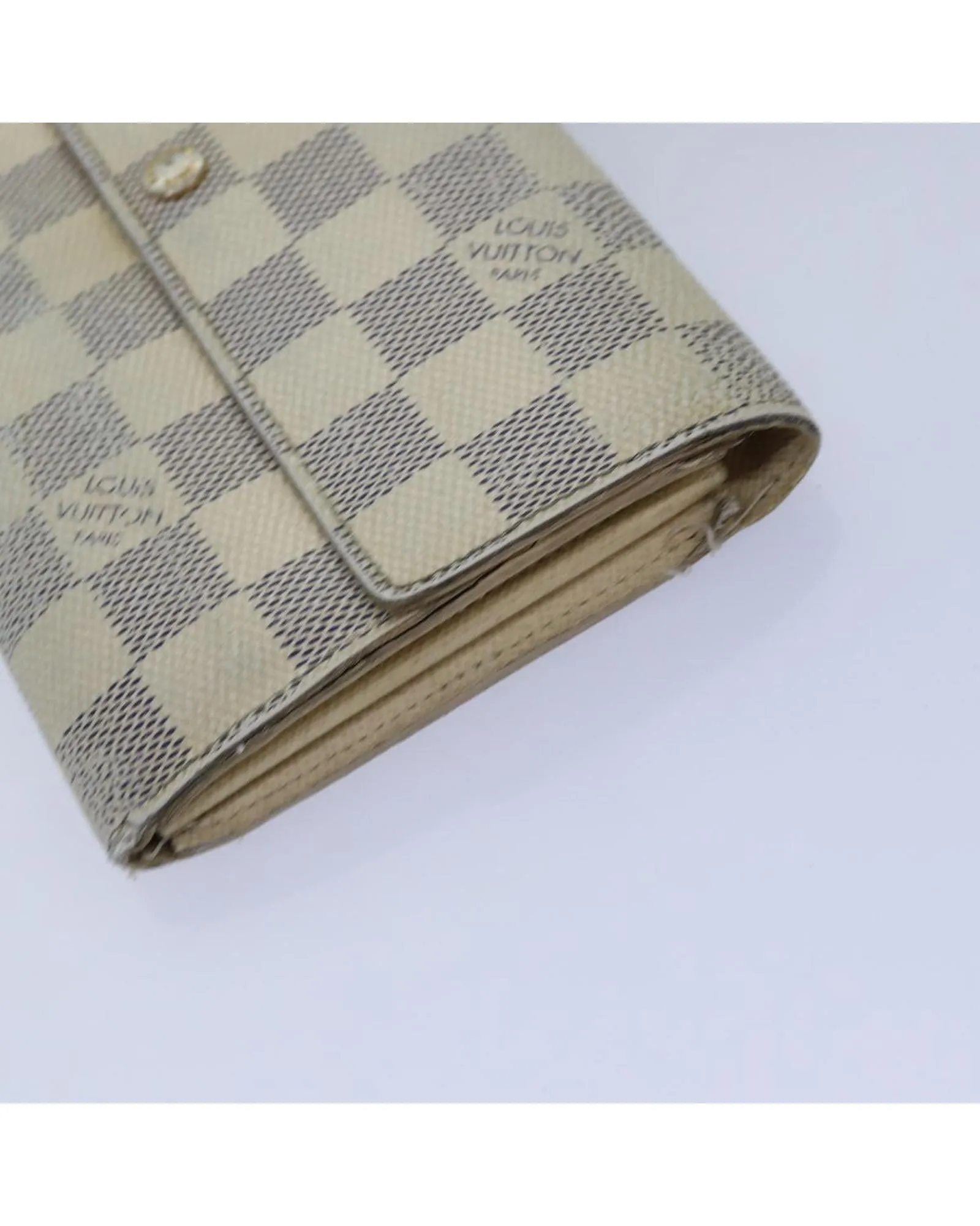 Damier Azur Canvas Coin Purse Wallet Set