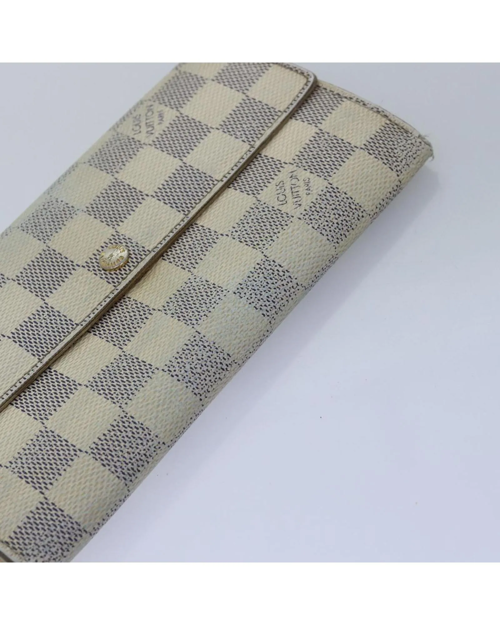 Damier Azur Canvas Coin Purse Wallet Set