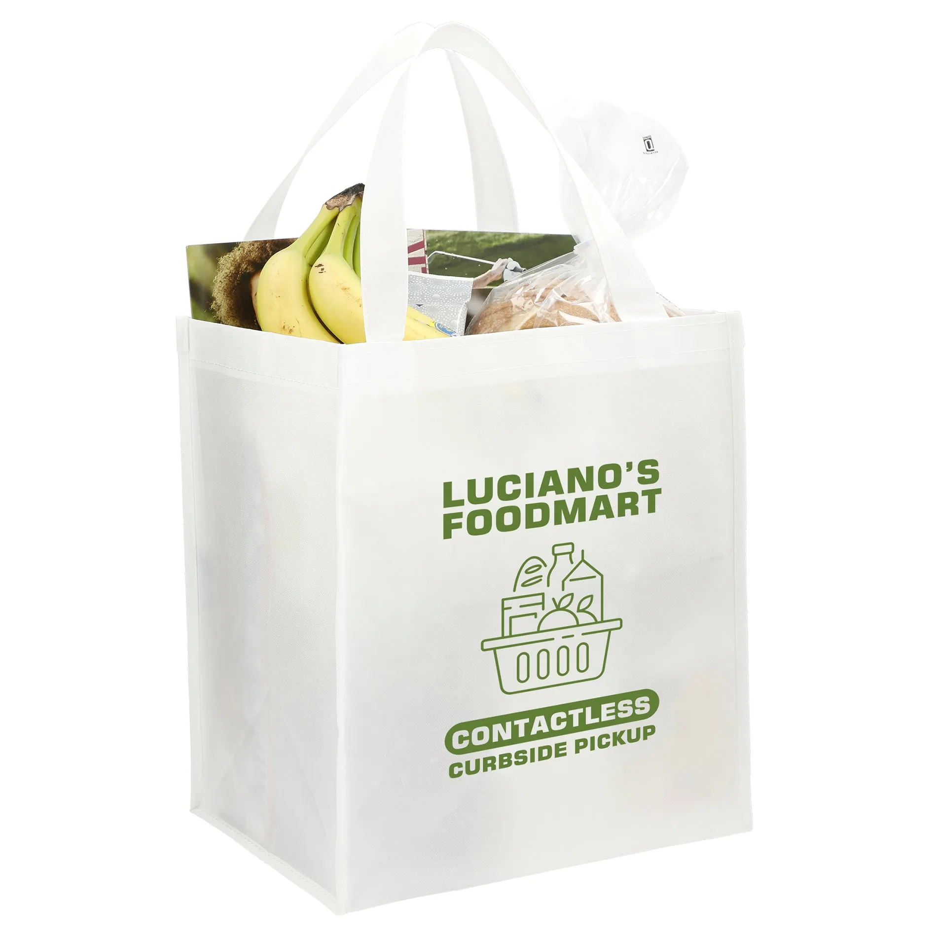 Double Laminated Wipeable Grocery Tote