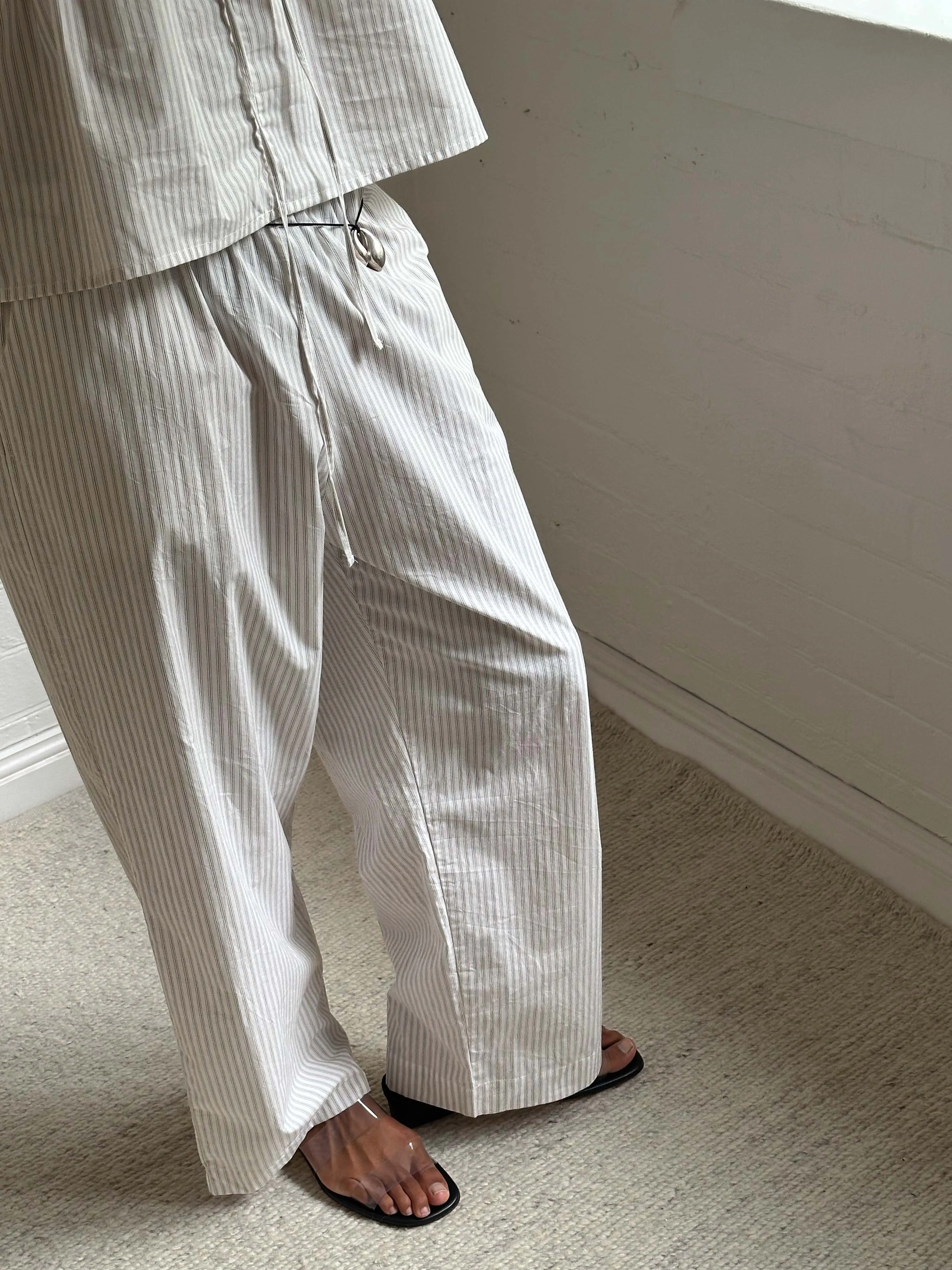 Ease Trouser  - Story Stripe