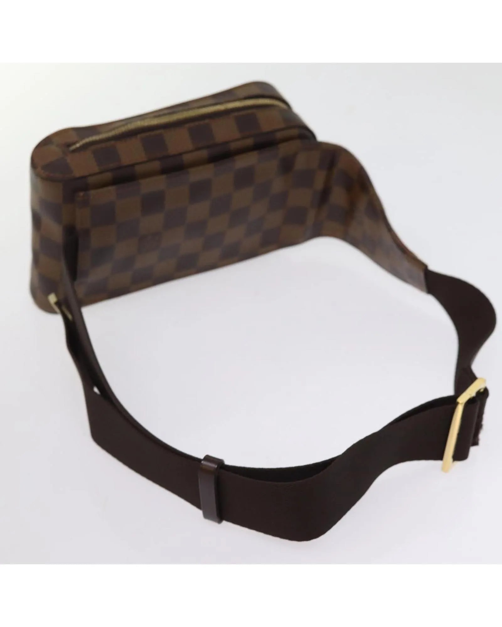 Elegant Damier Ebene Canvas Shoulder Bag