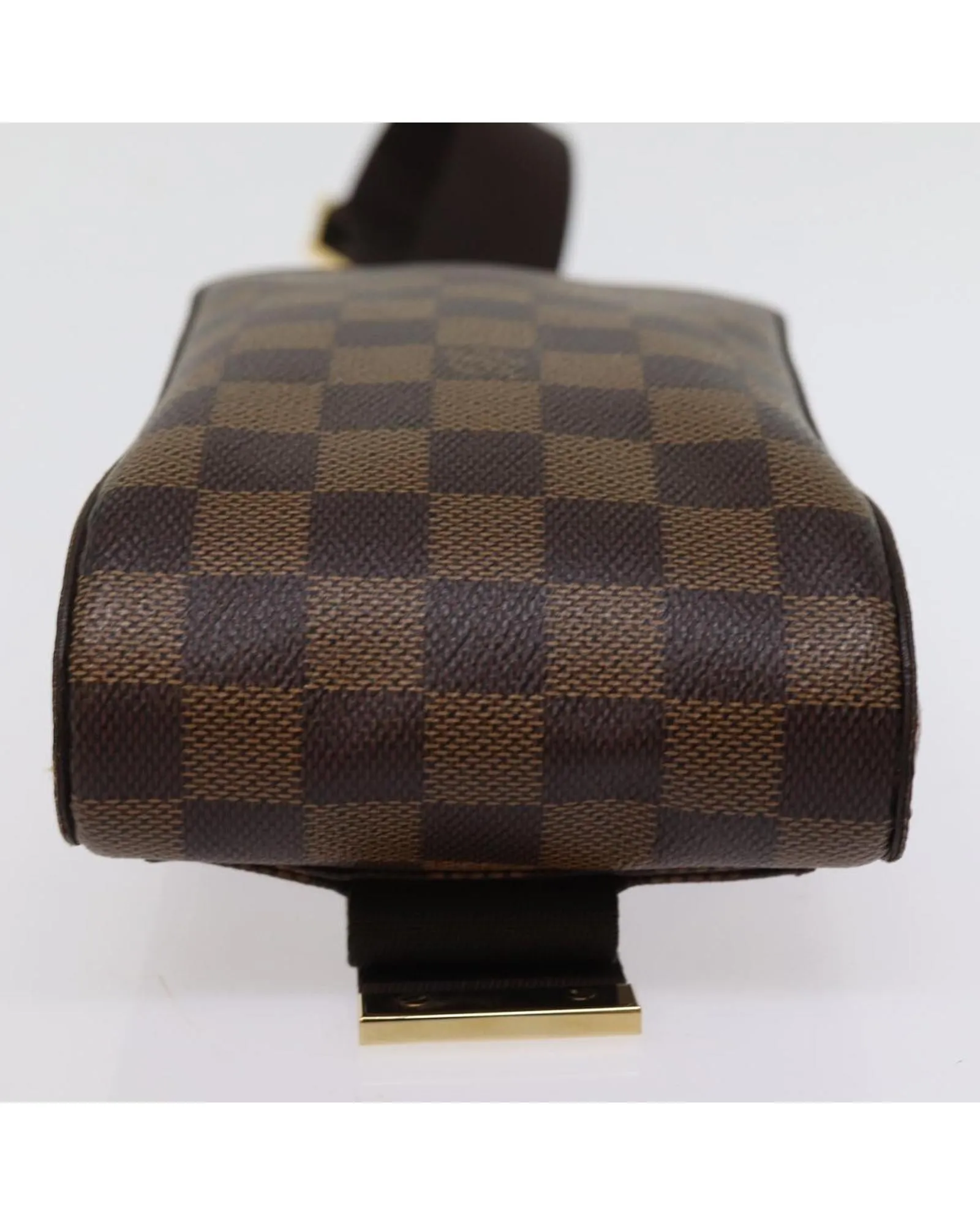 Elegant Damier Ebene Canvas Shoulder Bag