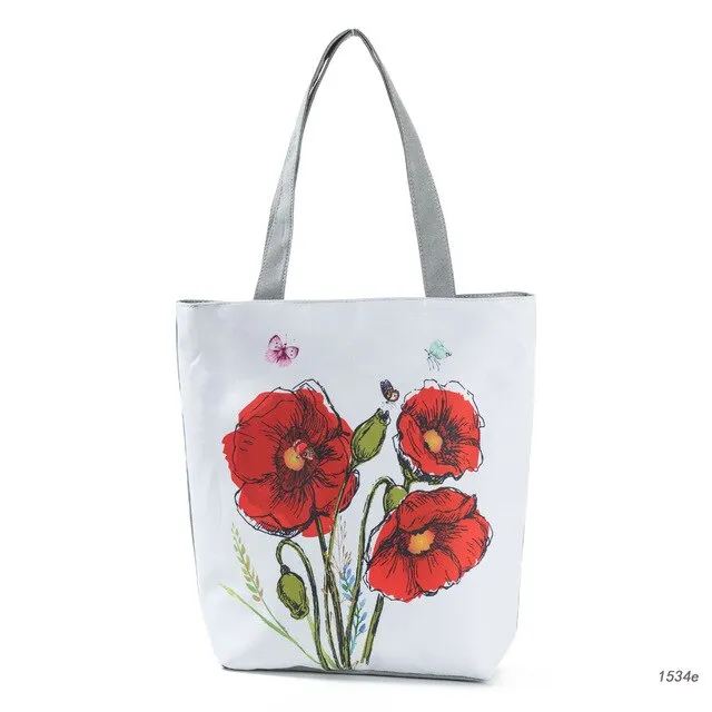 Flowers Panda Handbag