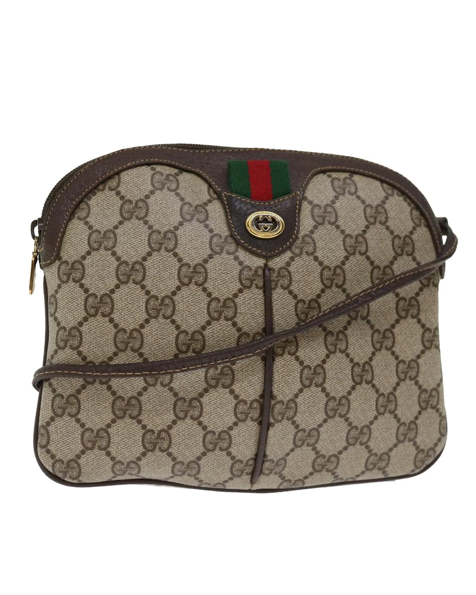 GG Supreme Web Shoulder Bag with Red Accents and Italian Craftsmanship