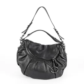 GUCCI Icon Britt Shoulder Bag - Black Leather