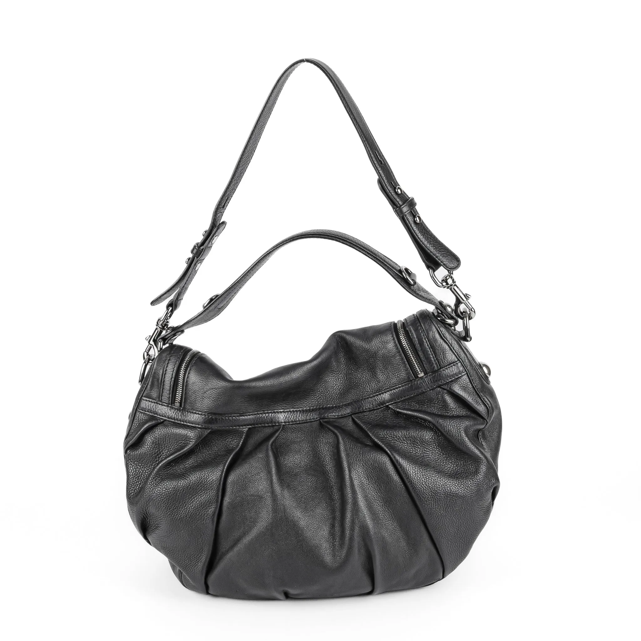 GUCCI Icon Britt Shoulder Bag - Black Leather