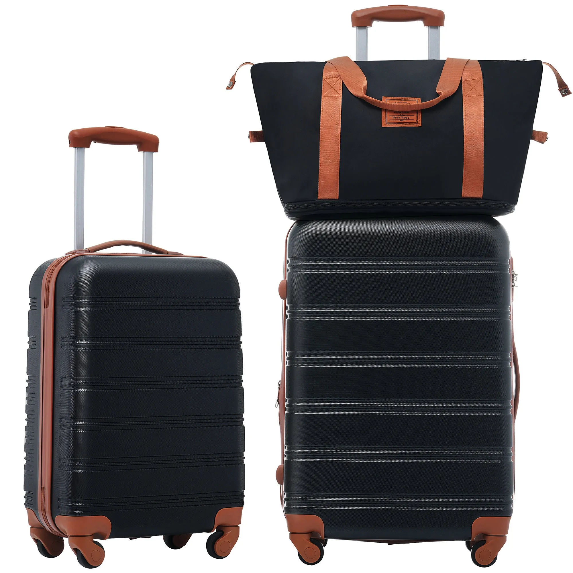 Hardshell Luggage Sets 2Pcs   bag Spinner Suitcase with TSA Lock Lightweight 20"   24"