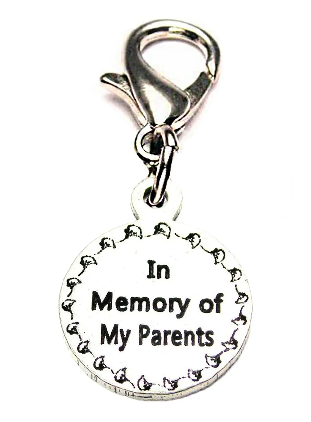 In Memory Of My Parents Zipper Pull