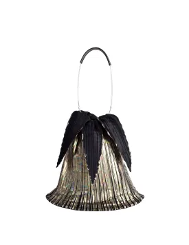 Issey Miyake Vintage Black & Gold Iridescent Pleated Bag