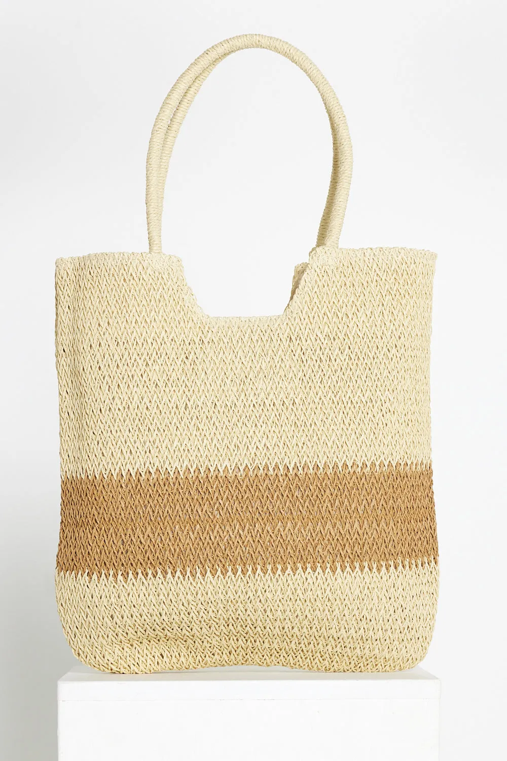 Jasmine Bag - Cream/Brown