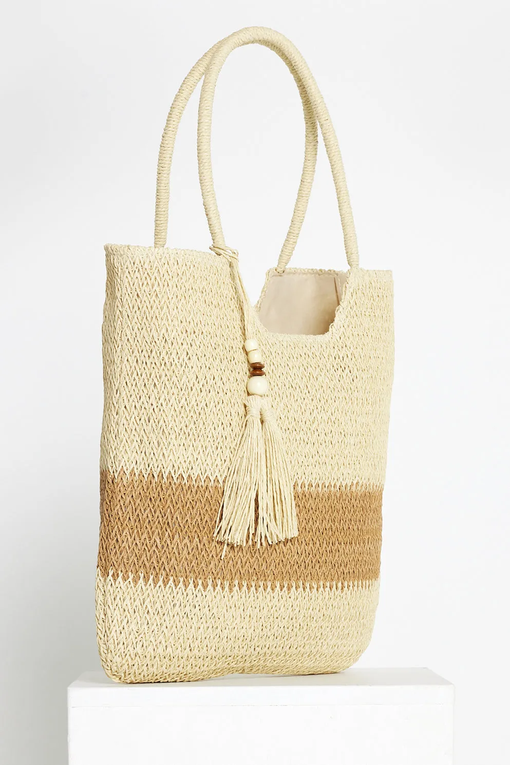 Jasmine Bag - Cream/Brown