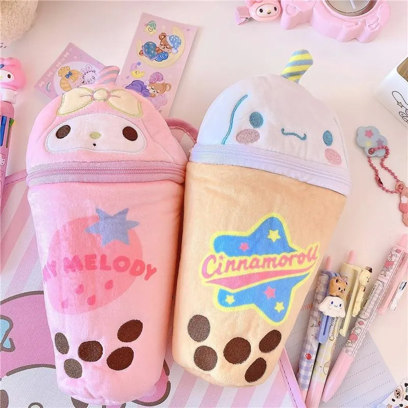 Kawaii Bubble Tea Pencil Cases