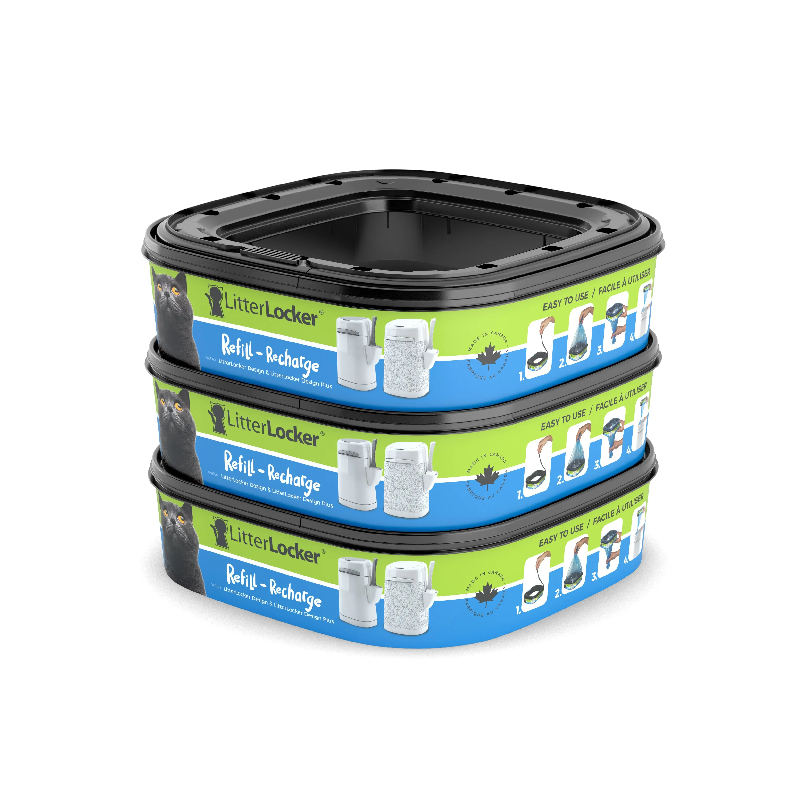 Litterlocker DESIGN & DESIGN PLUS REFILLS 3-PACK