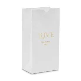 MERRY MIDNIGHT LOVE BLOCK BOTTOM GUSSET PAPER GOODIE BAGS