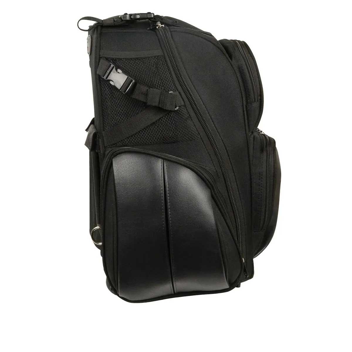 Milwaukee Leather MP8112 Black Large Textile Luggage Sissy Bar Bag