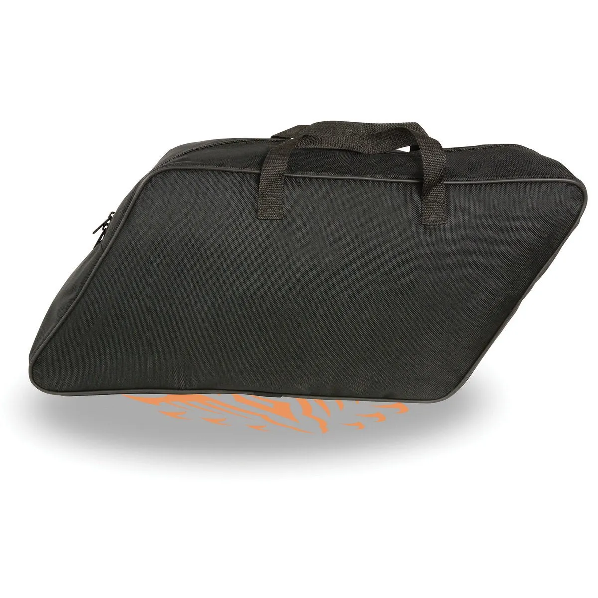 Milwaukee Leather MP8140 Black Large Textile Slant Saddlebags Inside Liner