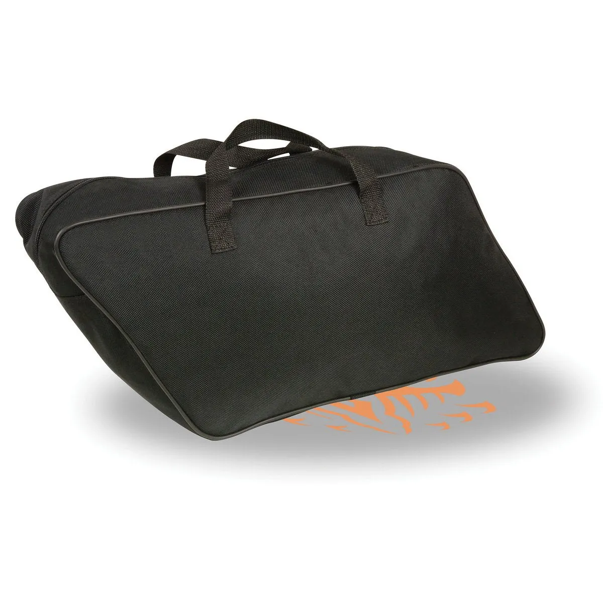 Milwaukee Leather MP8140 Black Large Textile Slant Saddlebags Inside Liner