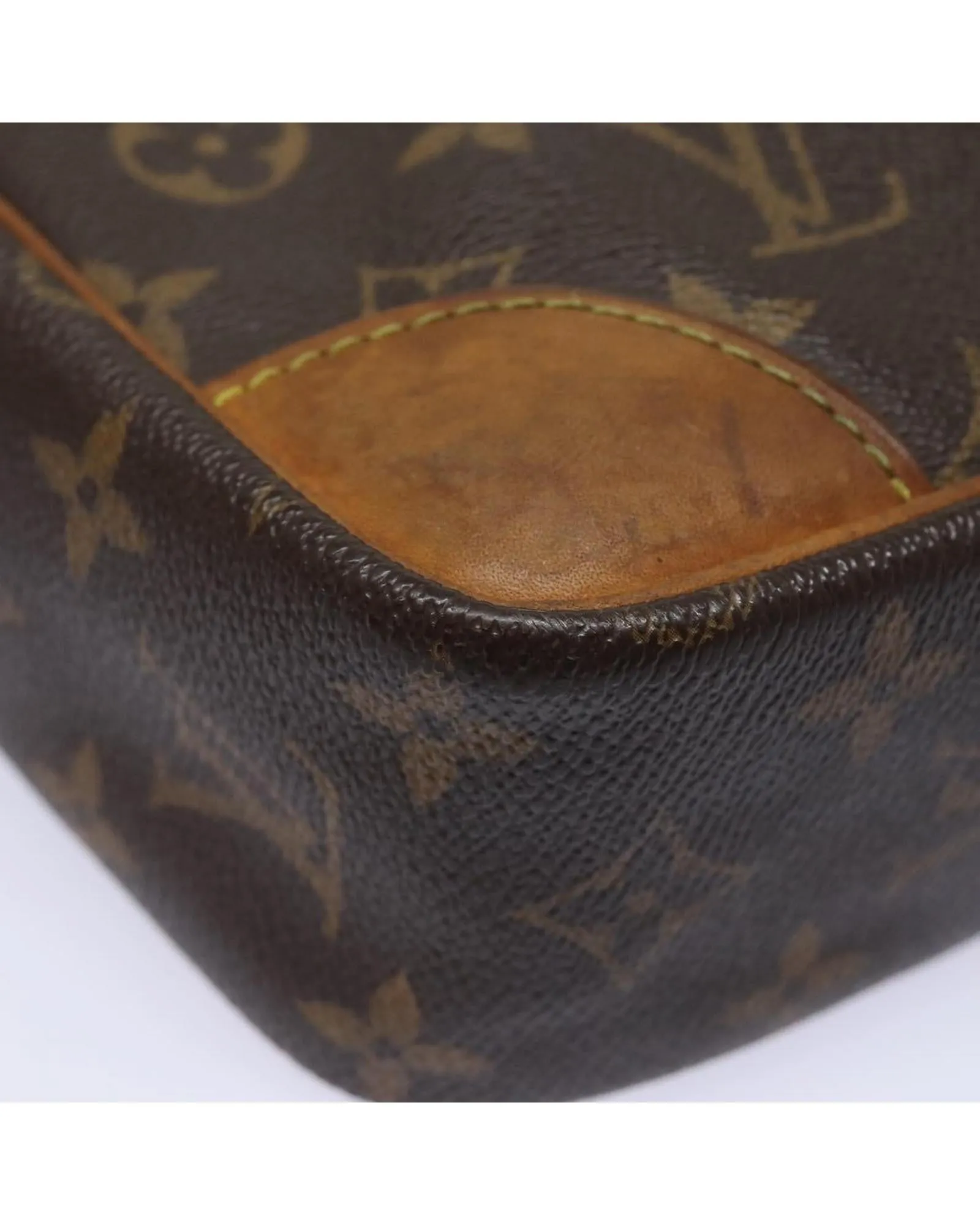 Monogram Canvas Clutch Bag with Classic Detailing