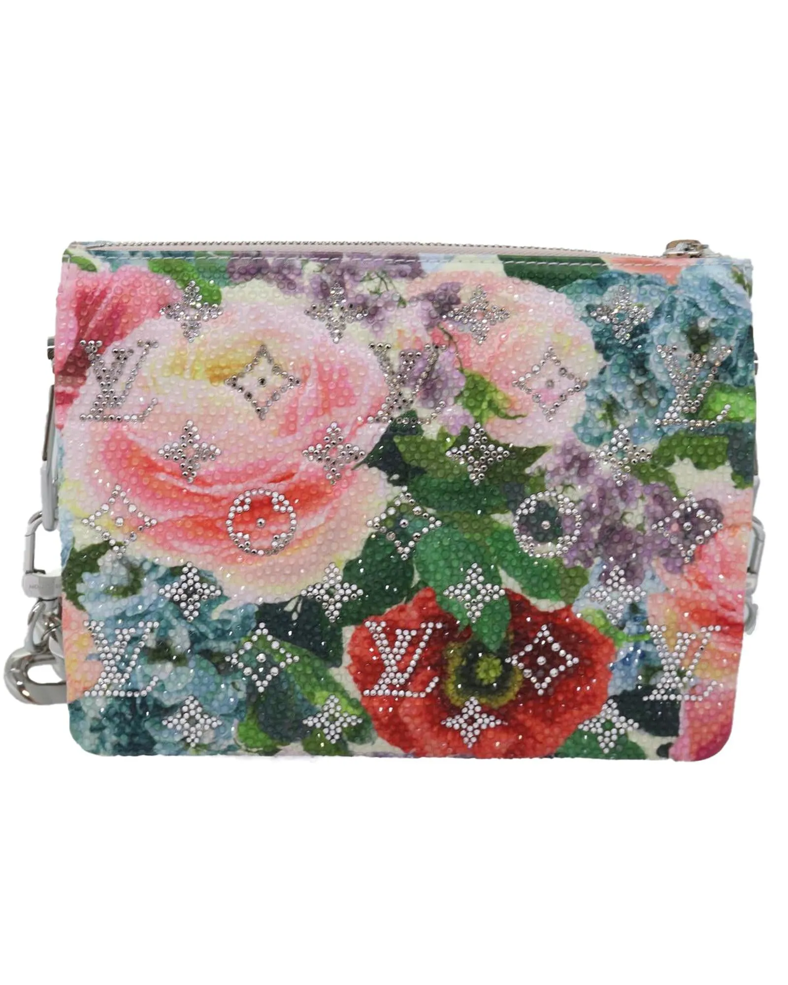 Monogram Flower Kussan BB Shoulder Bag with Dust Bag and Item Box