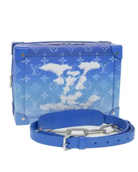 Monogram Soft Trunk Shoulder Bag with Cloud Design