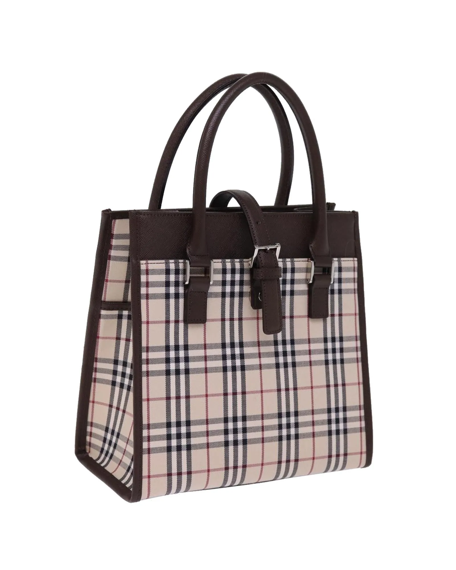 Nova Check Nylon Canvas Hand Bag