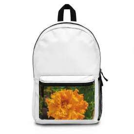 Orange Flower Backpack (Made in USA)