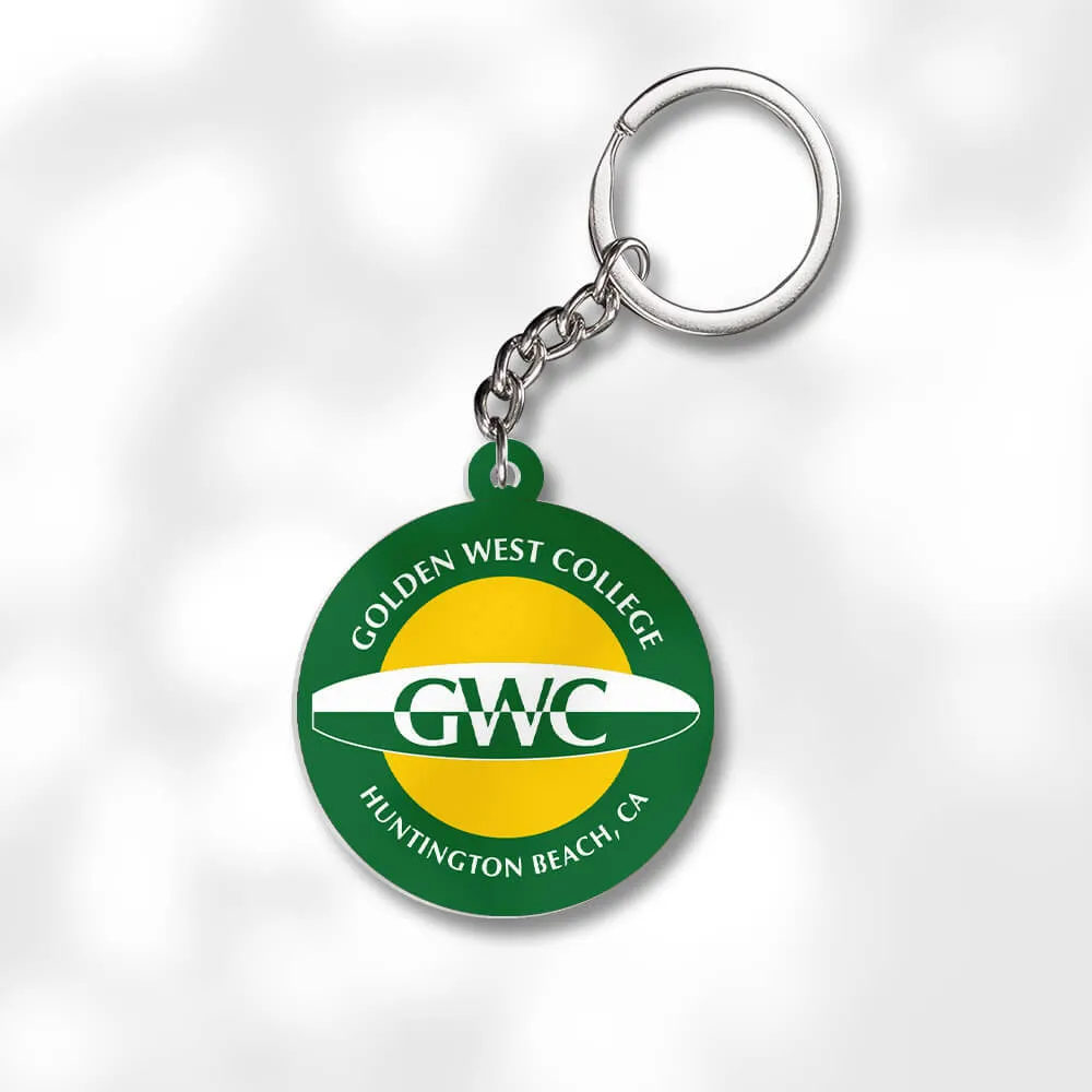 Pack 3 Golden West College Keychains