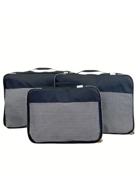 Pack Like A Boss Packing Cubes in Black Large Set by Itzy Ritzy