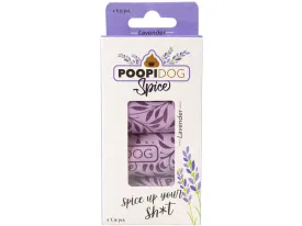 Poo bags Spice lavender 4x15st - 32x19cm purple