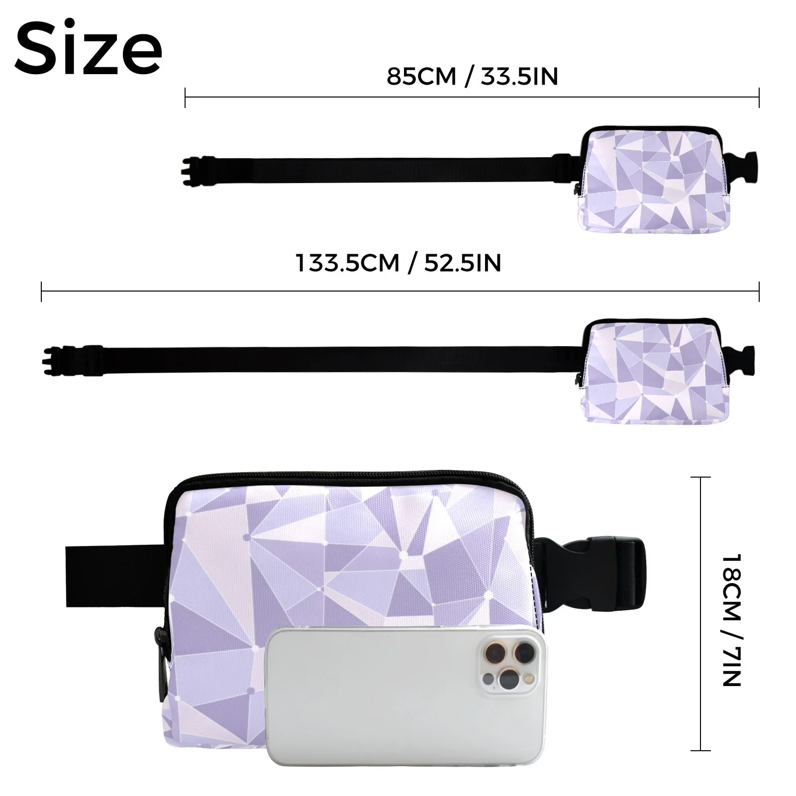 Purple Wall Belt Bag